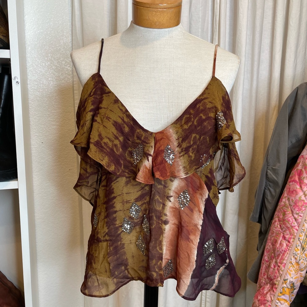 NWT Zara ruffle top Size S